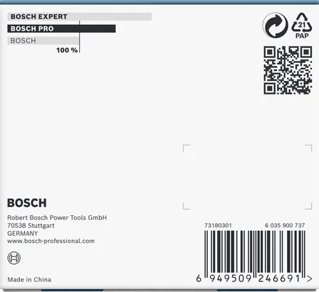 Juego de vasos de impacto Bosch PRO de 1/2″ extra profundos, 3 piezas.